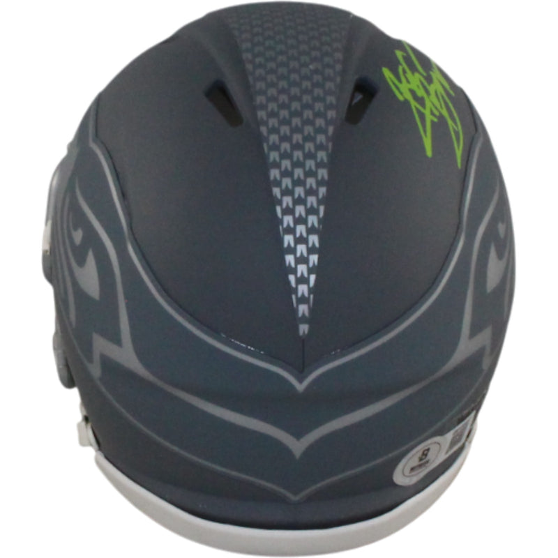 Brian Bosworth Seattle Seahawks Signed Slate Mini Helmet (Beckett)