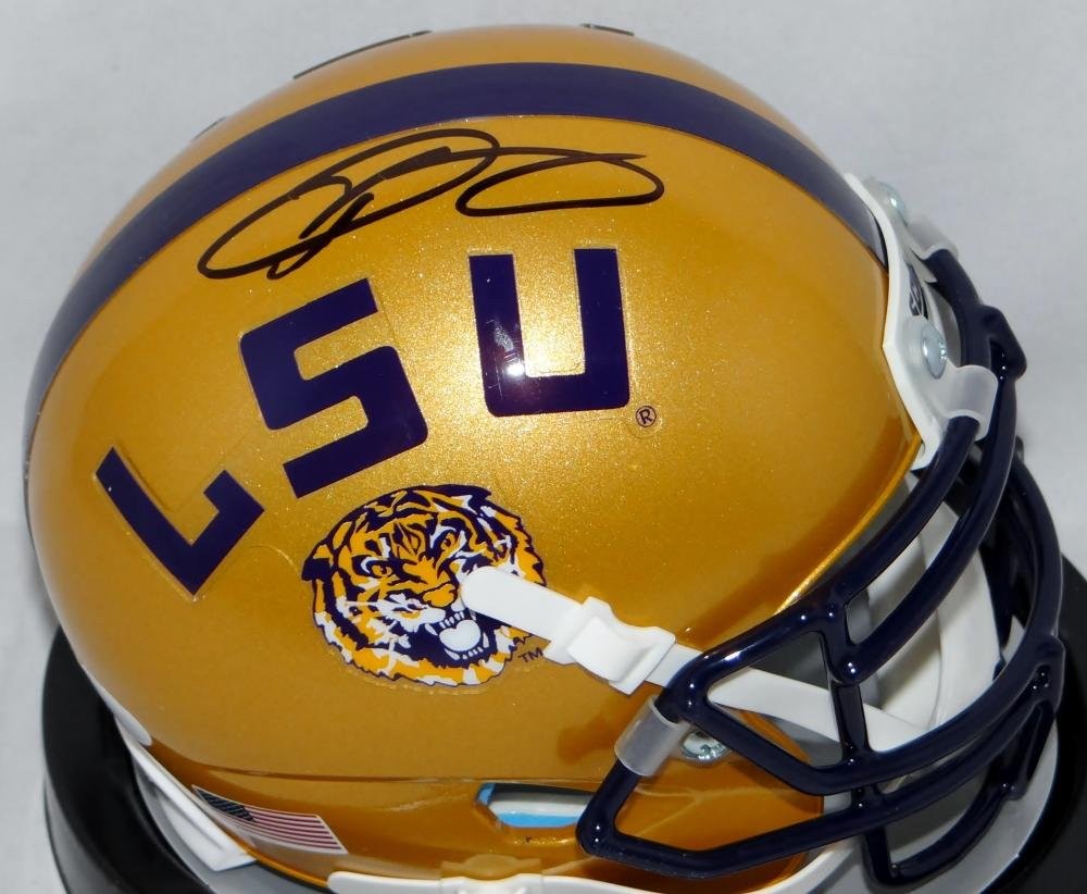 Odell Beckham Signed LSU Tigers Gold Mini Helmet