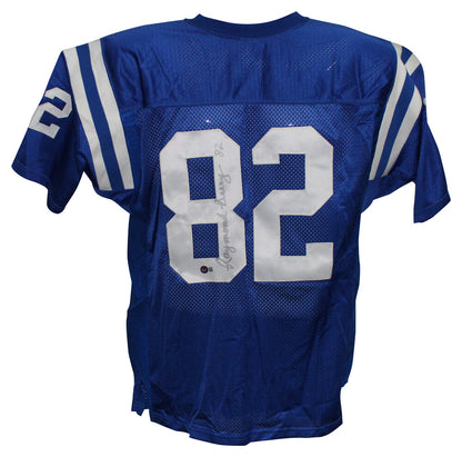 Raymond Berry Signed Baltimore Colts Wilson Proline Blue Size 48 Jersey BAS