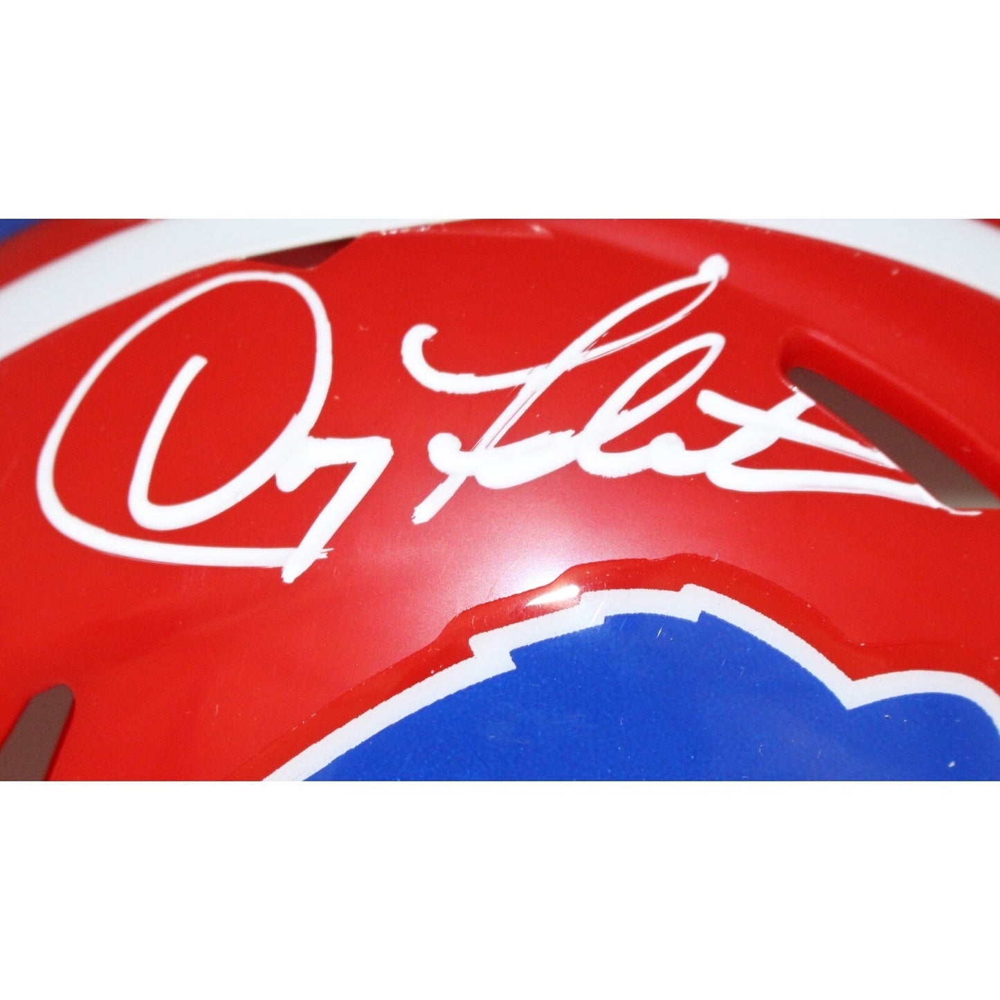 Doug Flutie Autographed Buffalo Bills Throwback Mini Helmet