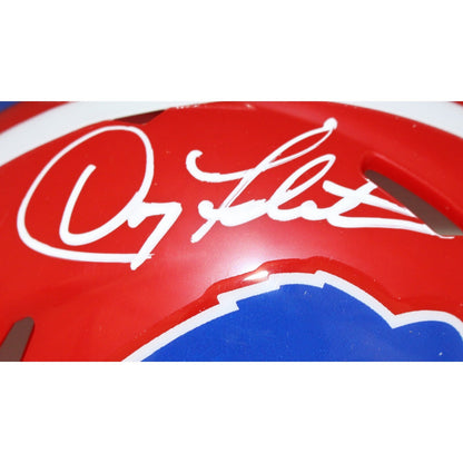 Doug Flutie Autographed Buffalo Bills Throwback Mini Helmet