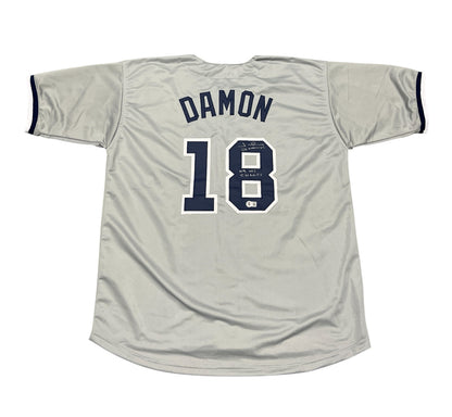 Johnny Damon Signed New York Yankees Custom Jersey (09 WS Champs)