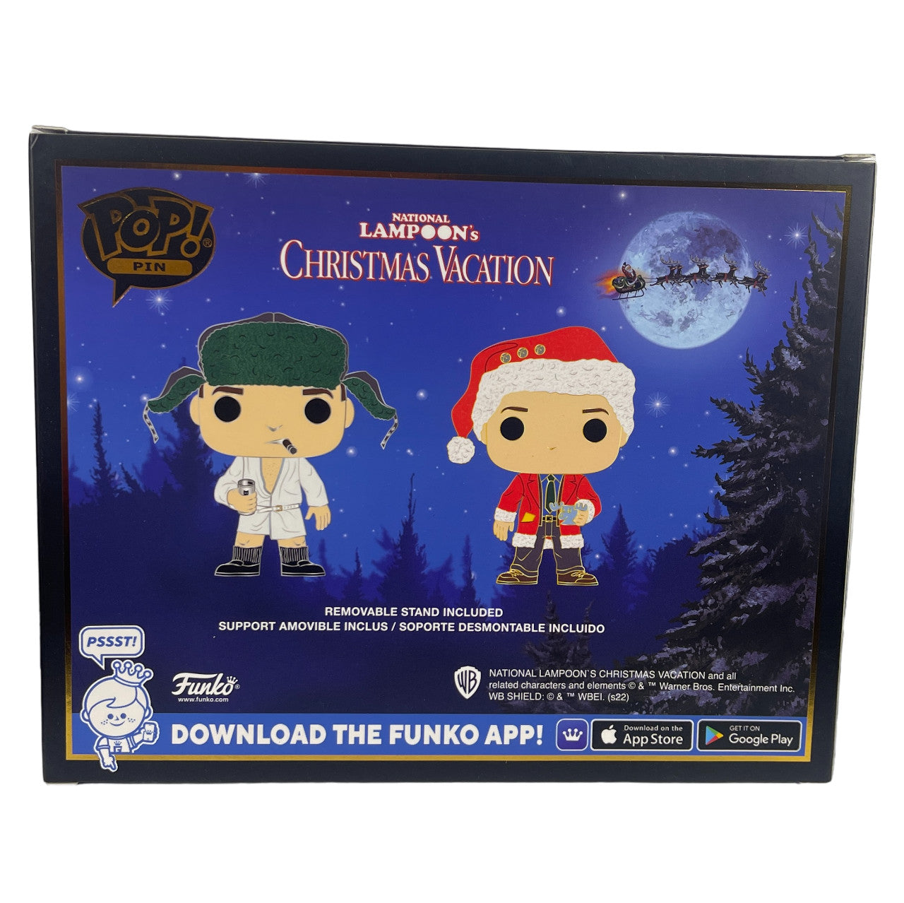 Chevy Chase & Randy Quaid Dual Signed Vacation Funko Pop Pins
