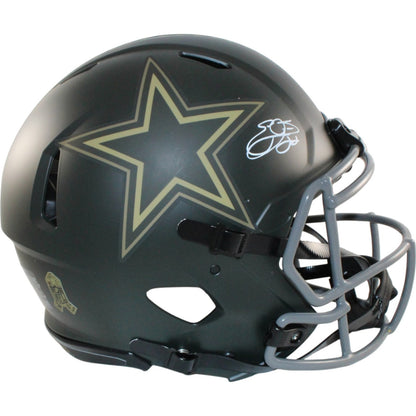 Emmitt Smith Dallas Cowboys Autographed 2025 Salute to Service Authentic Helmet
