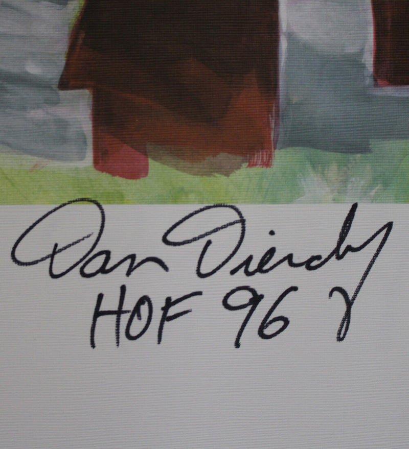 Dan Dierdorf Signed Arizona Cardinals Hall of Fame 24x36 Limited Edition Print