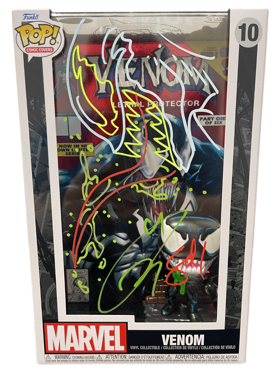 Tom Hardy Signed Venom Funko Pop with Sam De La Rosa Sketch