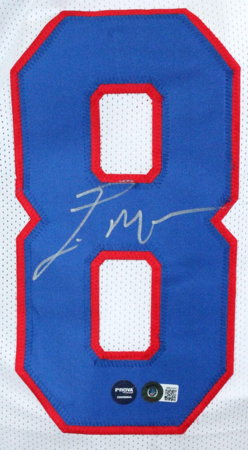 Eric Moulds Signed Buffalo Bills White Custom Jersey