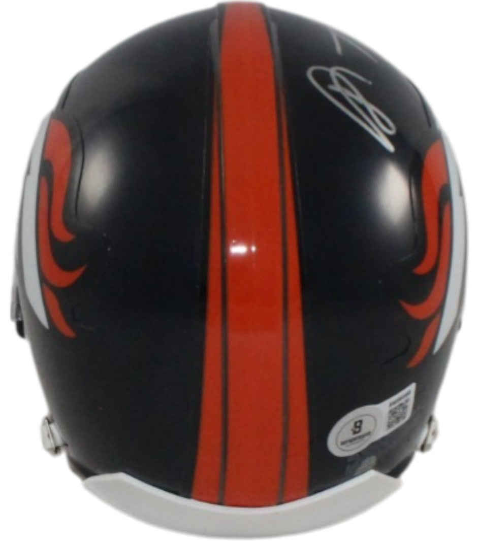 Shannon Sharpe Denver Broncos Autographed VSR4 Mini Helmet