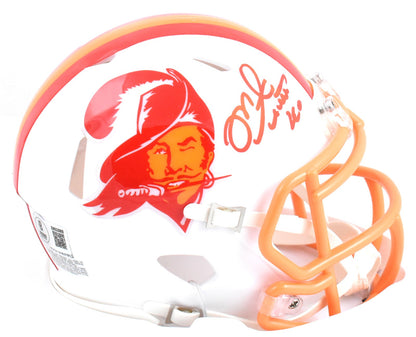 Mike Alstott Signed Tampa Bay Buccaneers 76-96 Speed Mini Helmet
