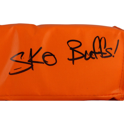 Warren Sapp Autographed Weighted Orange Pylon (Sko Buffs Inscription)