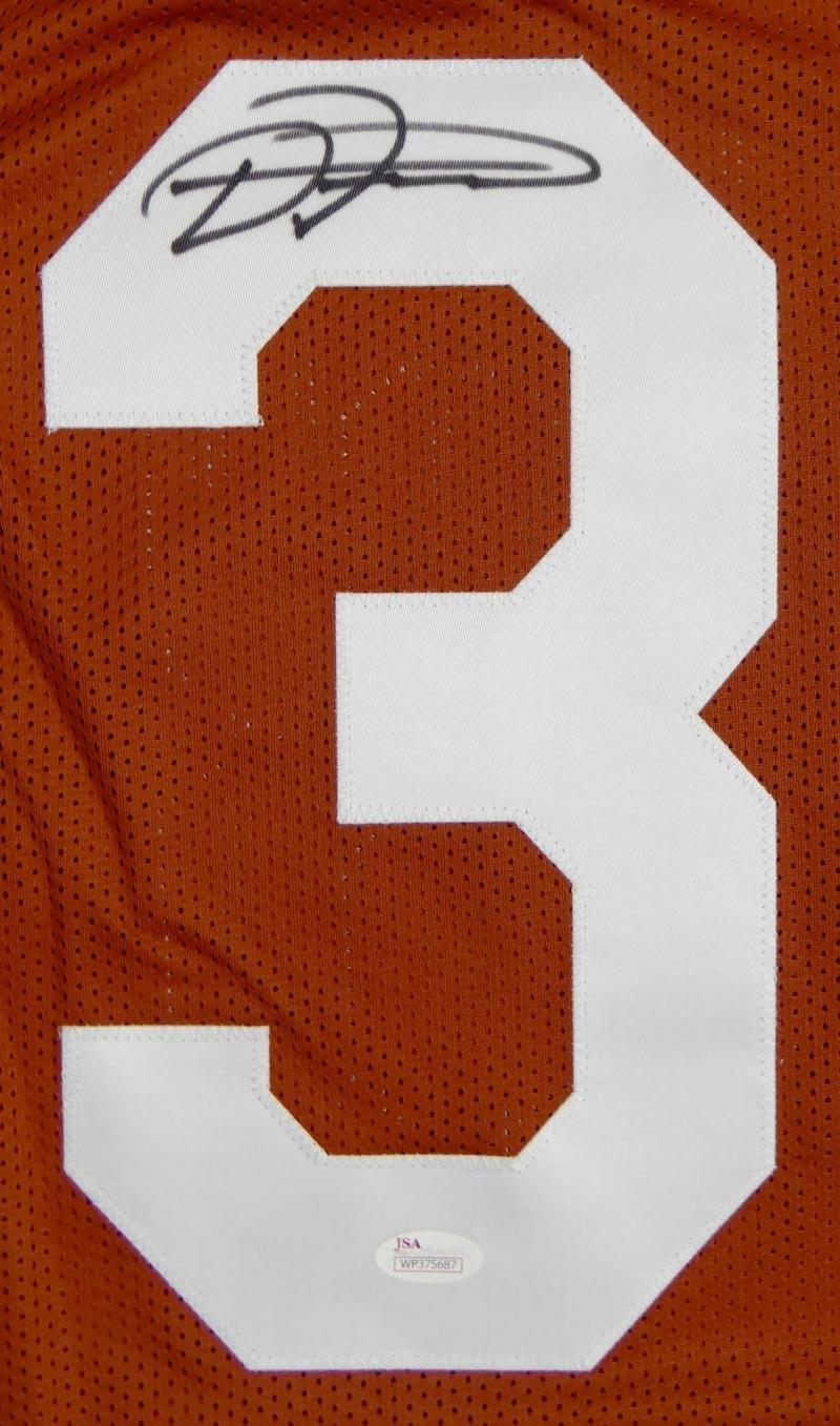 D'onta Foreman Signed Texas Longhorns Style Orange Jersey