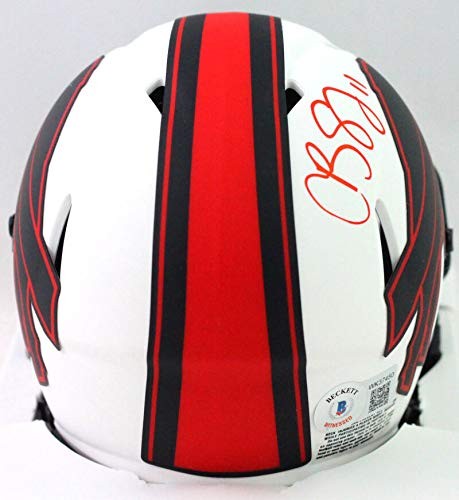 Cole Beasley Signed Buffalo Bills Lunar Speed Mini Helmet