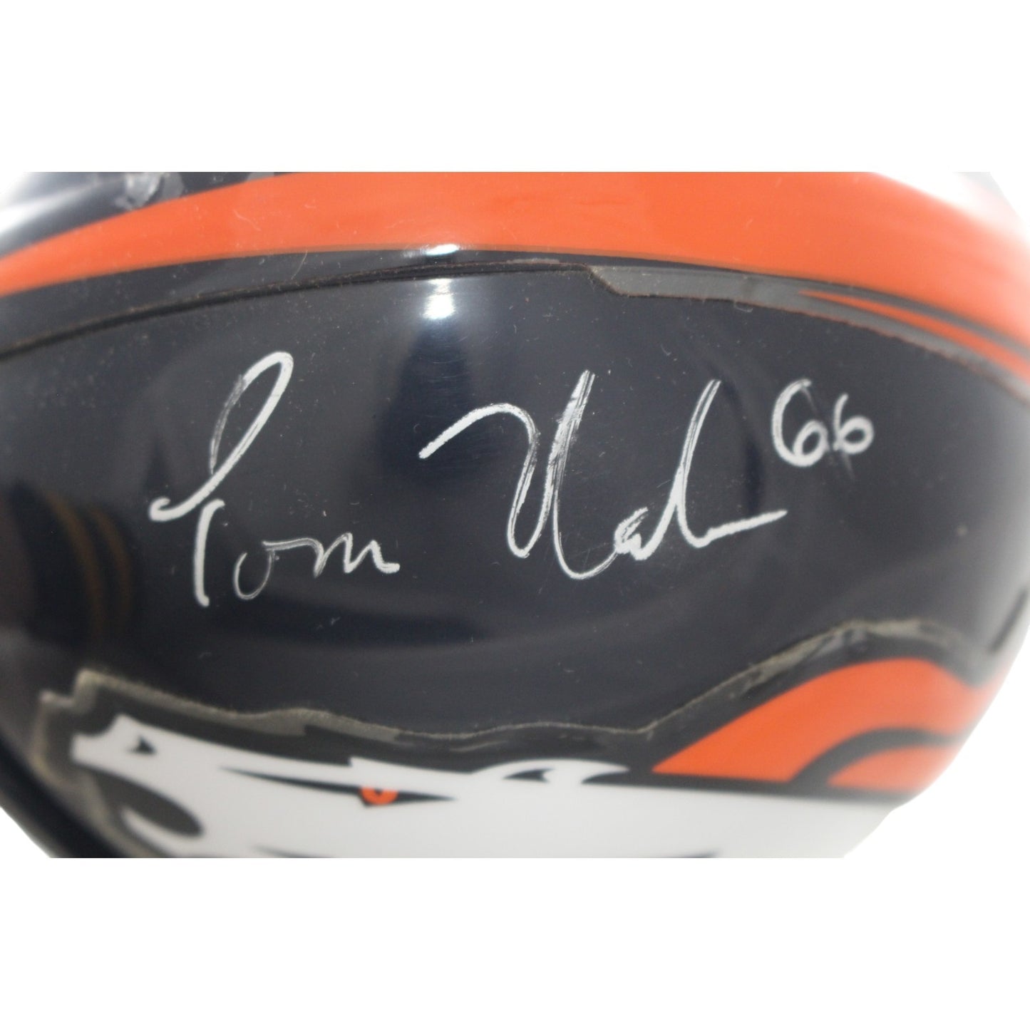 Tom Nalen & Mark Schlereth Multi-Signed Denver Broncos 1998 OL Mini Helmet