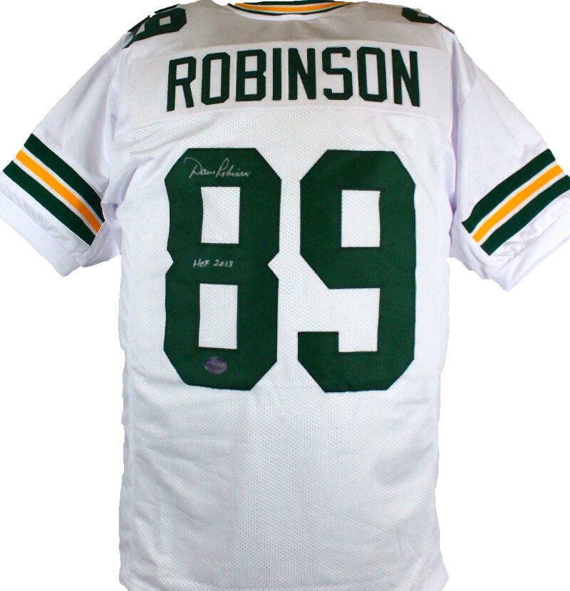 Dave Robinson Autographed White Custom Football Jersey