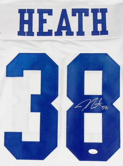 Jeff Heath Autographed White Custom Jersey
