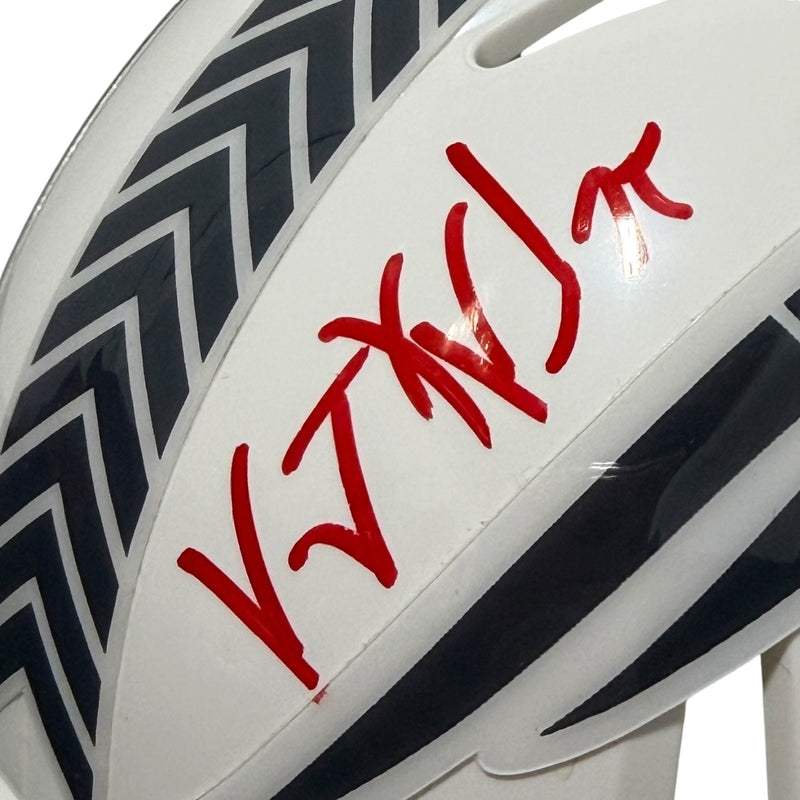 Vince Wilfork Signed New England Patriots Salute Mini Helmet "2x Champ"