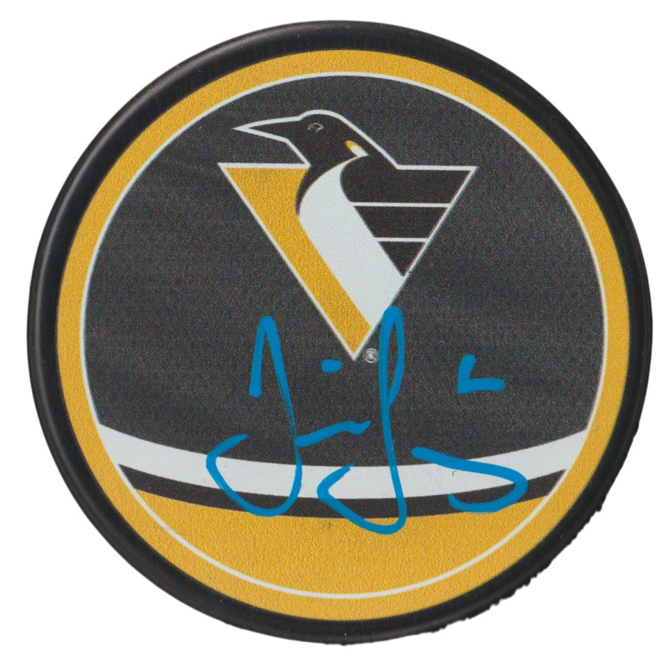 Jaromir Jagr Pittsburgh Penguins Signed Reverse Retro Hockey Puck