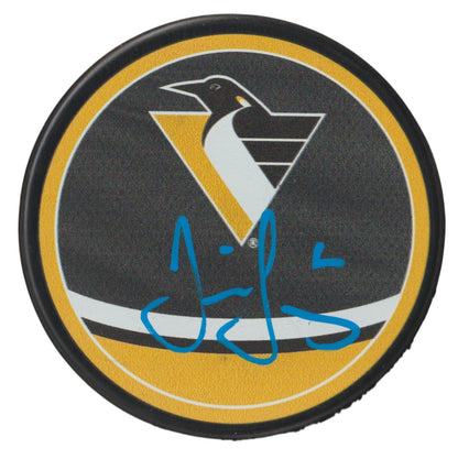 Jaromir Jagr Pittsburgh Penguins Signed Reverse Retro Hockey Puck