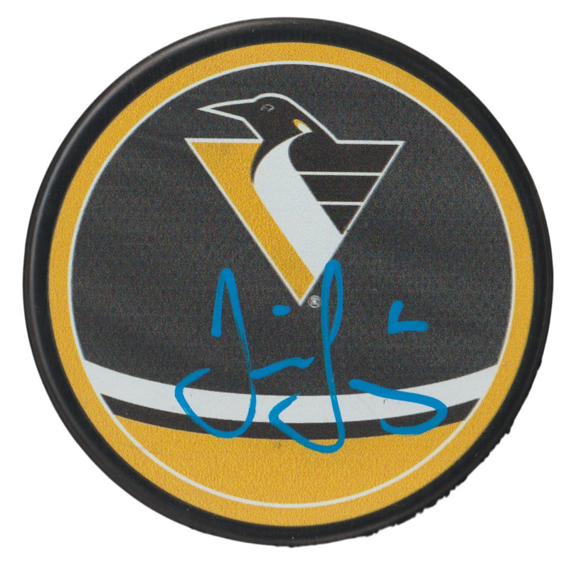Jaromir Jagr Pittsburgh Penguins Signed Reverse Retro Hockey Puck