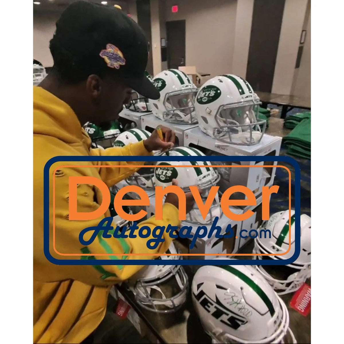 Breece Hall Autographed New York Jets 2024 ALT 2 Authentic Helmet