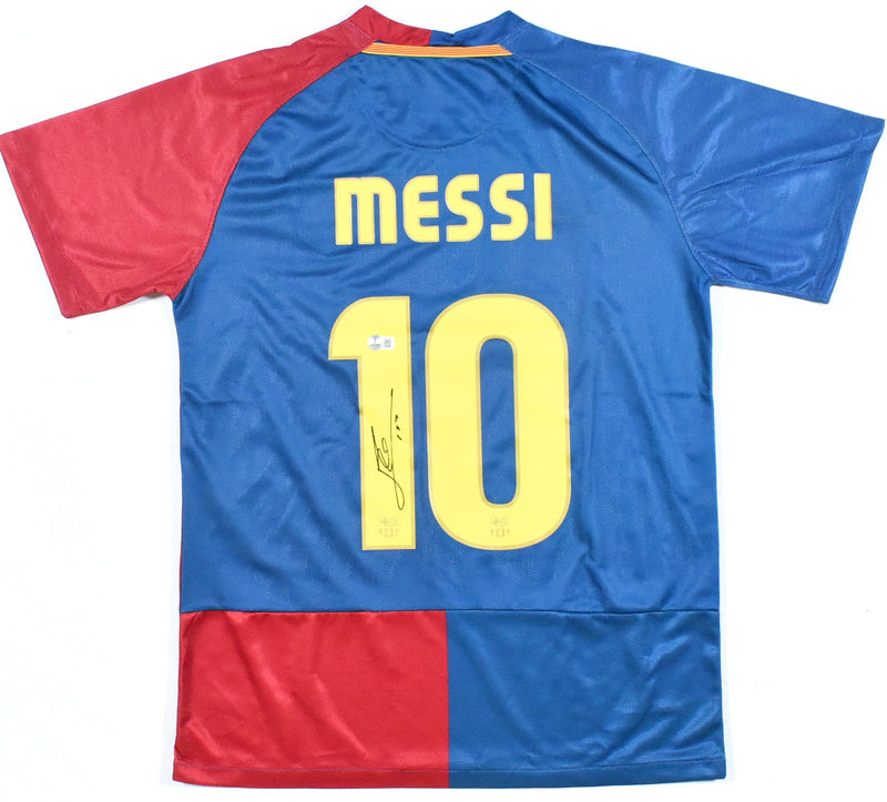 Lionel Messi Autographed FC Barcelona Home Jersey