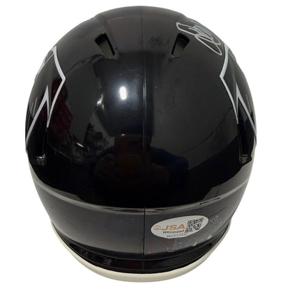 Jamal Anderson Signed Atlanta Falcons Throwback Mini Helmet