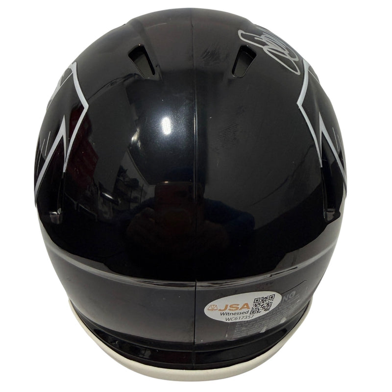 Jamal Anderson Signed Atlanta Falcons Throwback Mini Helmet
