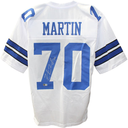 Zack Martin Autographed Pro Style White Football Jersey (Beckett COA)