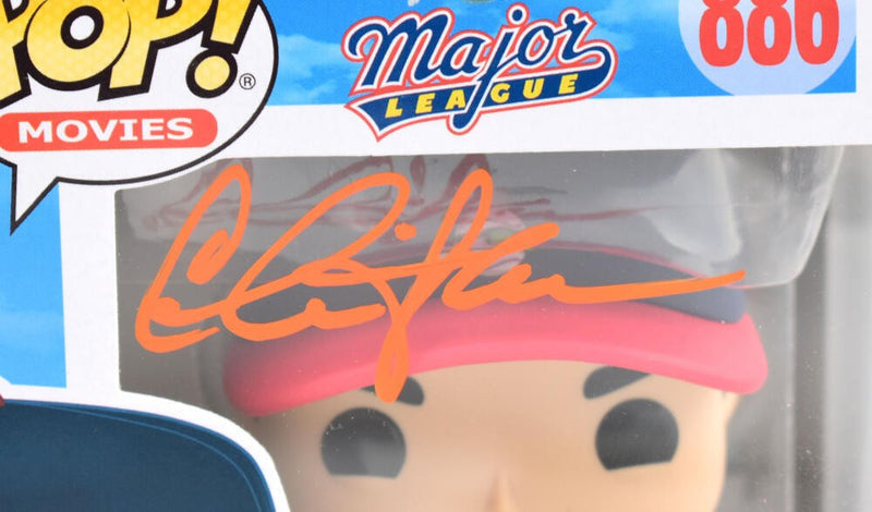 Charlie Sheen Signed Ricky Vaughn Major League Funko Pop #886