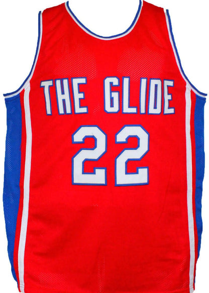 Clyde Drexler Signed Red College Style Basketball Jersey