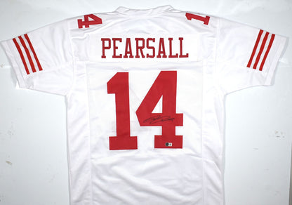 Ricky Pearsall Autographed San Francisco 49ers White Custom Jersey
