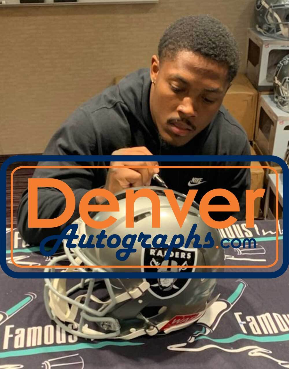 Josh Jacobs Las Vegas Raiders Autographed Full Size Flash Speed Helmet BAS