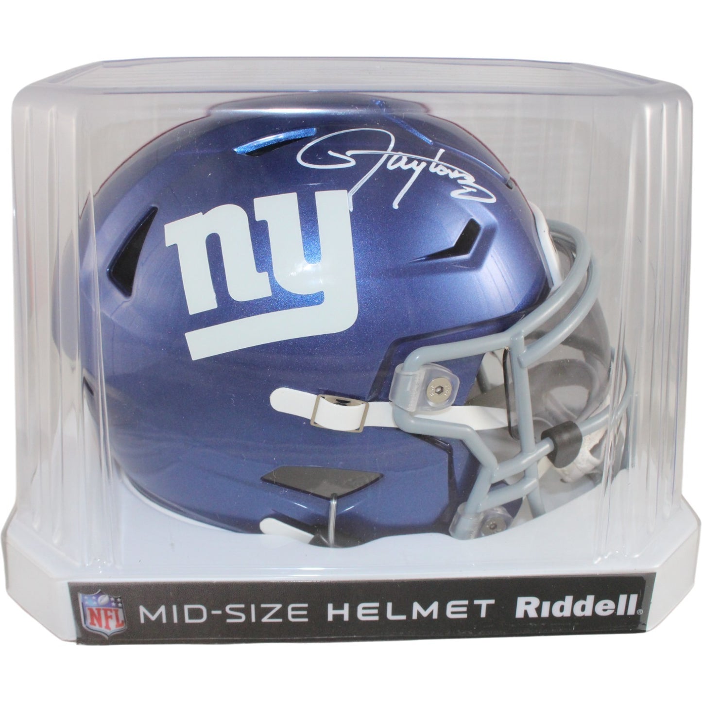 Lawrence Taylor Signed New York Giants Mid-Size Helmet (Beckett COA)