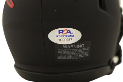 Curtis Martin Autographed New England Patriots Eclipse Mini Helmet PSA
