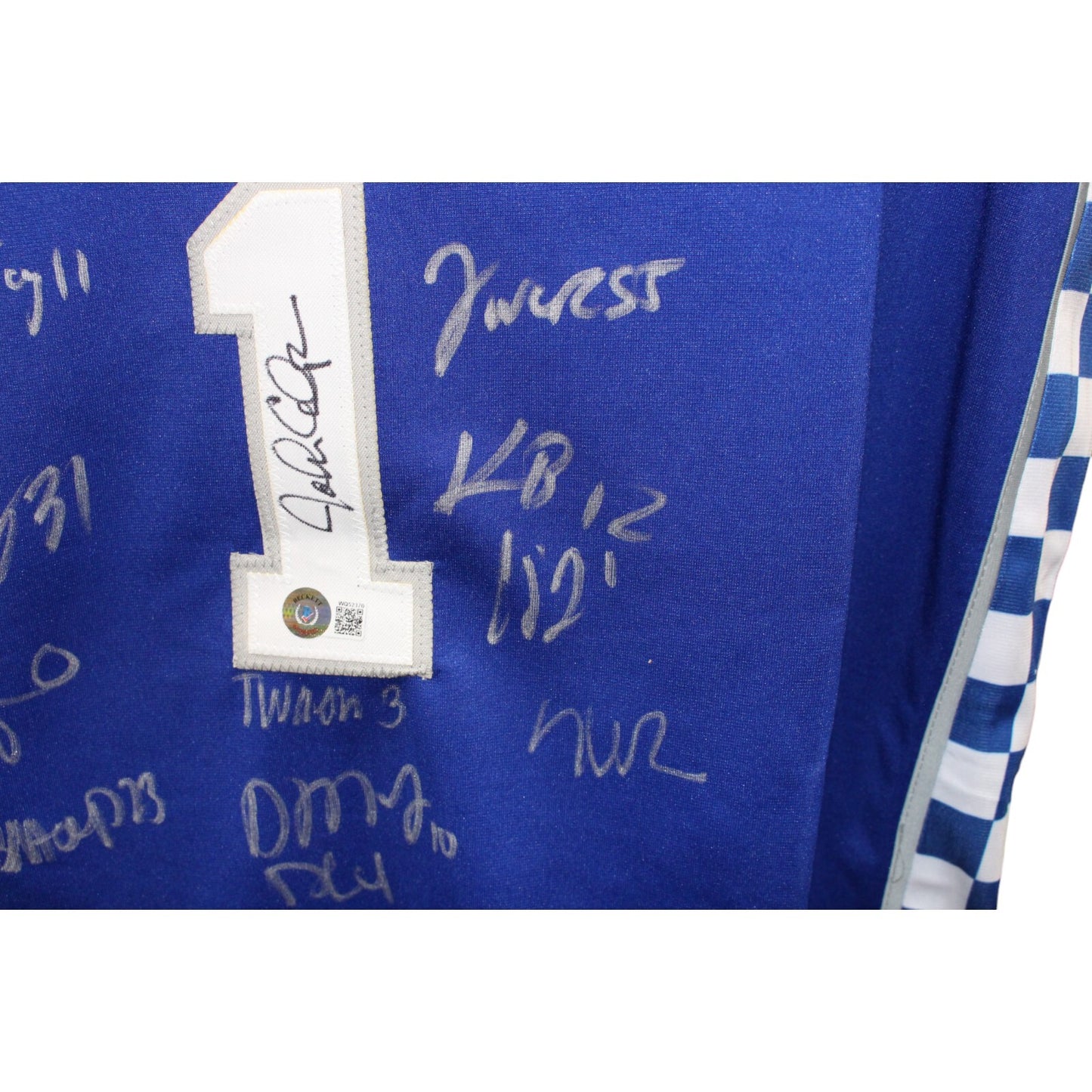 John Calipari & Kentucky Wildcats Team Signed 2021-22 Basketball Jersey