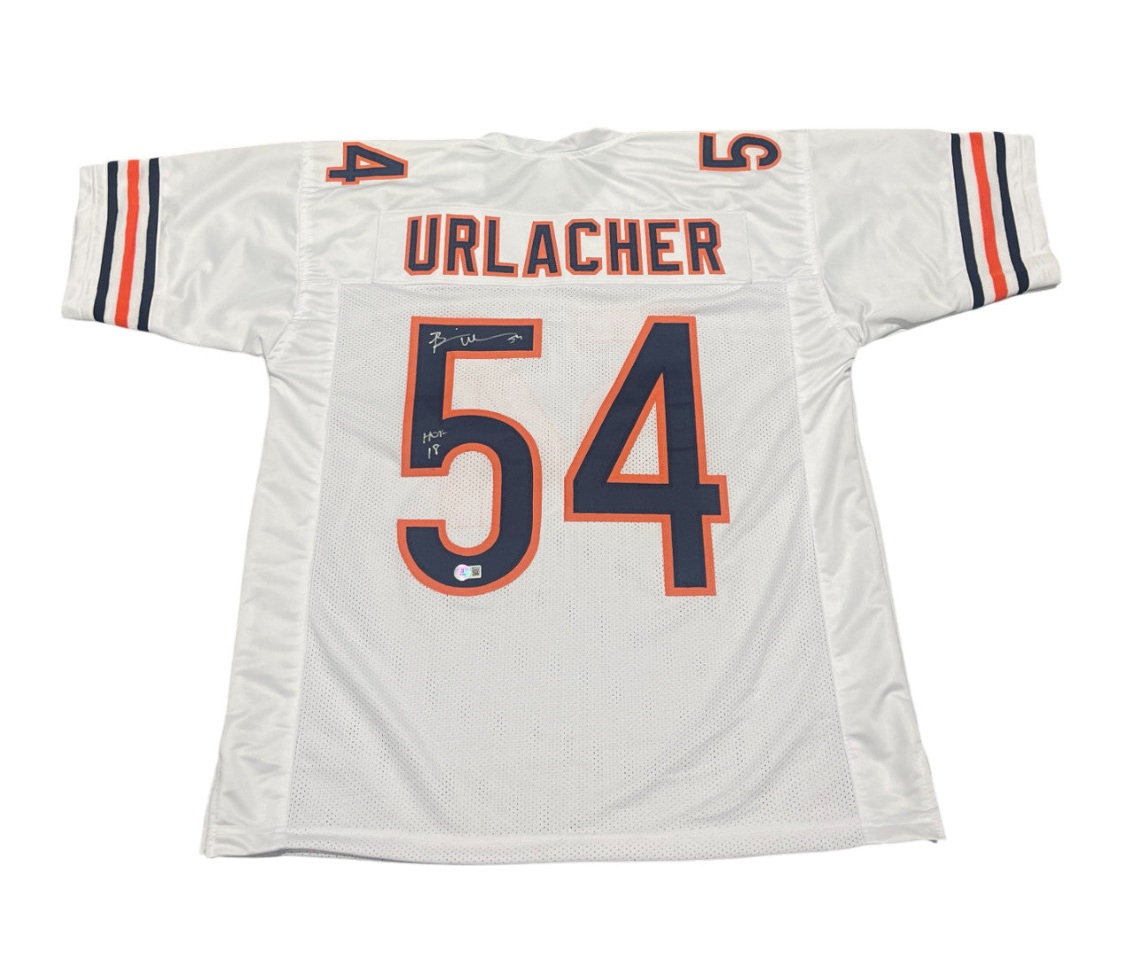 Brian Urlacher Signed Chicago Bears Custom Jersey (HOF 18) Beckett COA