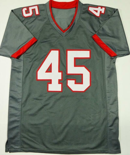 Devin White Autographed Grey Custom Jersey