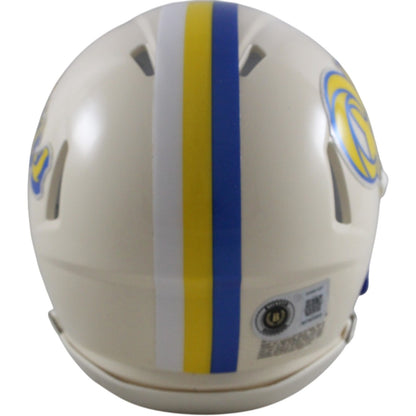 Torry Holt Signed Los Angeles Rams Retro Mini Helmet