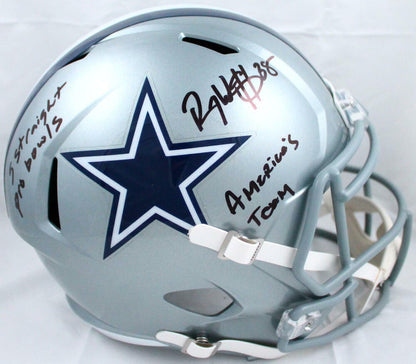 Roy Williams Signed Dallas Cowboys Full Size Speed Helmet - Black