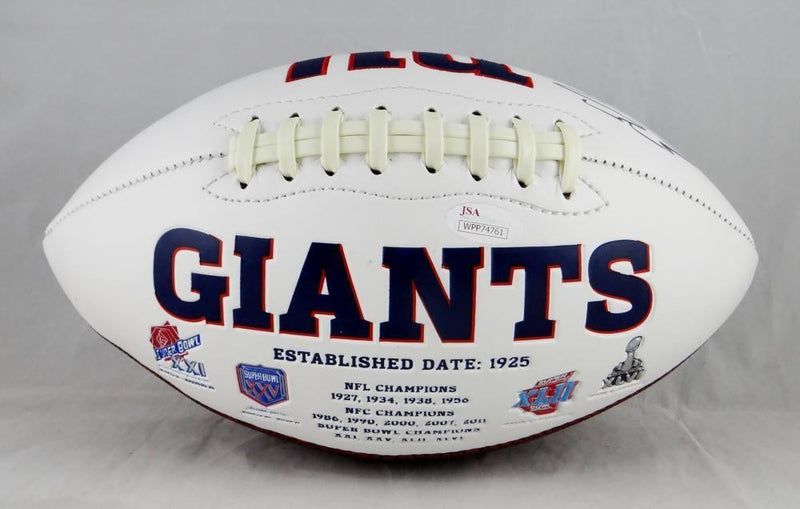 Evan Engram Autographed New York Giants Logo Football