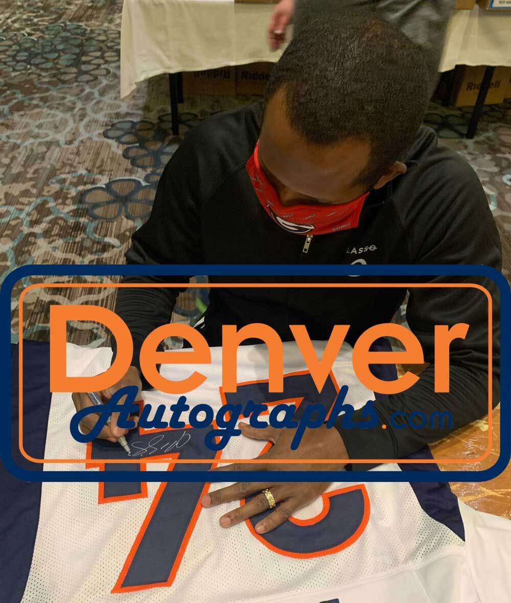 Champ Bailey Signed Denver Broncos Custom Jersey - White