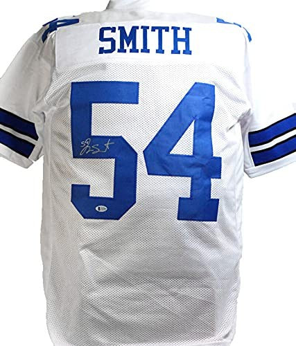 Jaylon Smith Autographed Dallas Cowboys White Custom Jersey