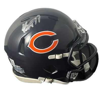 Keenan Allen Chicago Bears Signed Speed Mini Helmet Beckett Witnessed