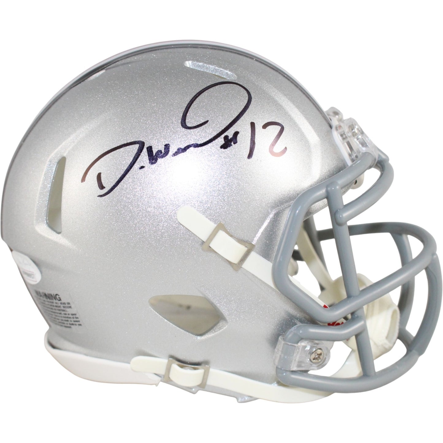 Denzel Ward Signed Ohio State Buckeyes Mini Helmet JSA