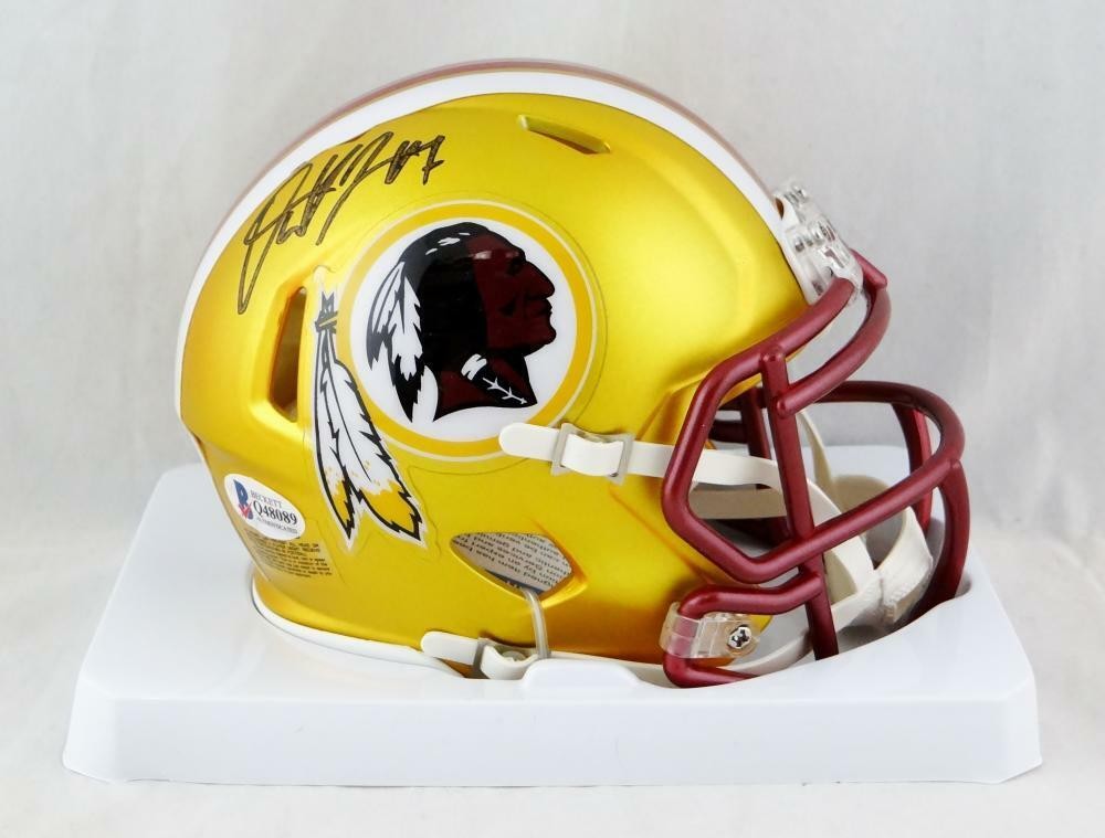 Dwayne Haskins Signed Washington Redskins Blaze Mini Helmet