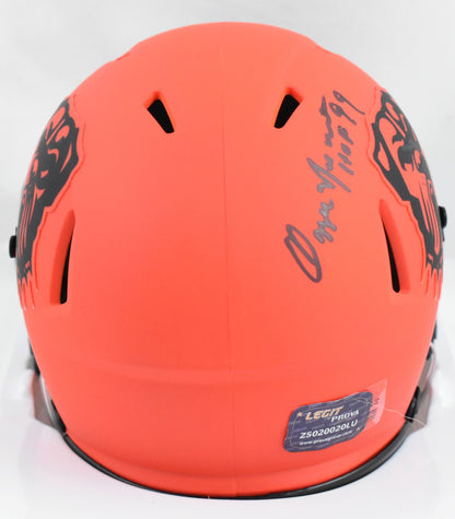 Ozzie Newsome Signed Cleveland Browns Rave Speed Mini Helmet