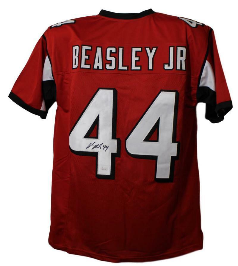 Vic Beasley Signed Atlanta Falcons Custom Jersey JSA