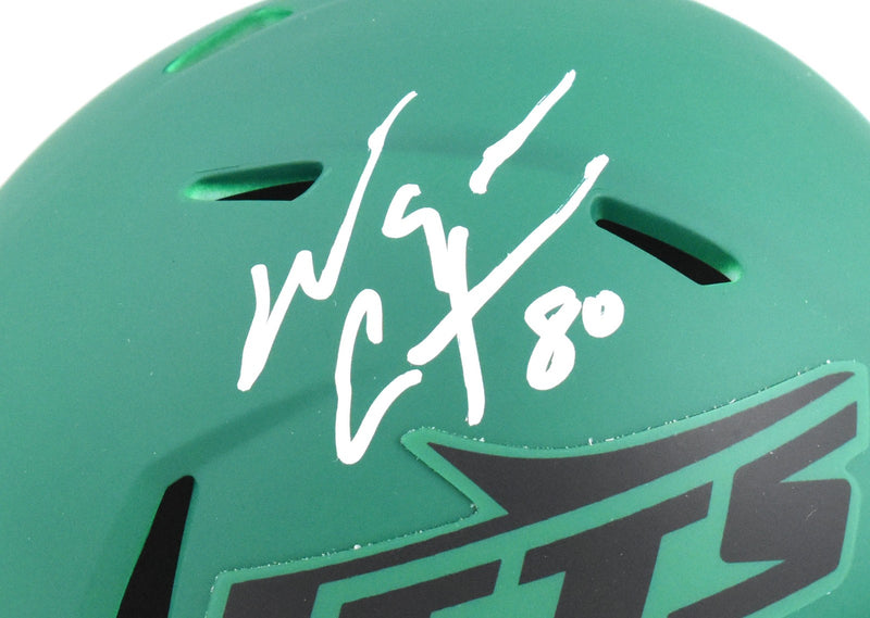 Wayne Chrebet Signed New York Jets Rave Speed Mini Helmet
