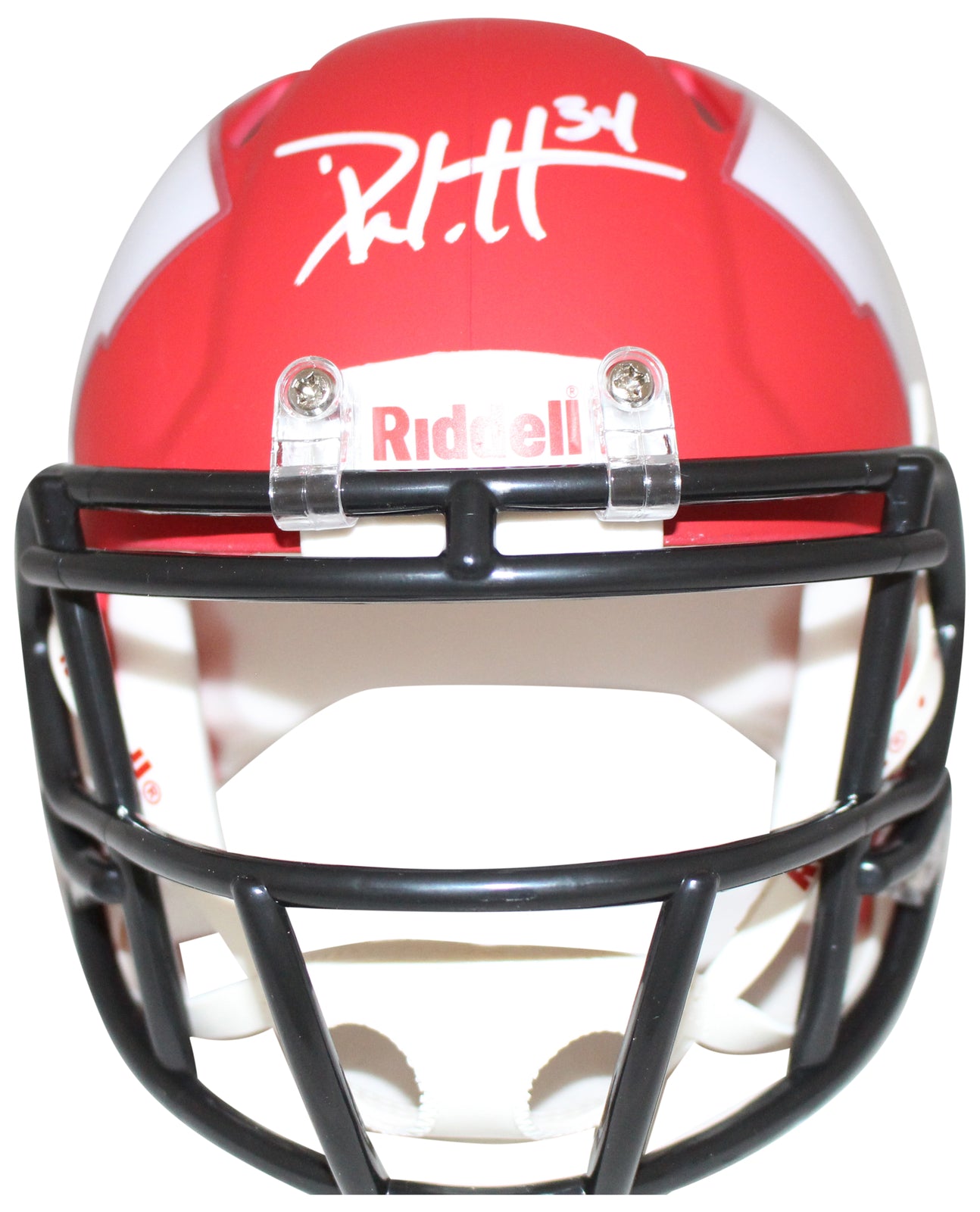 Derek Watt Wisconsin Badgers Autographed AMP Mini Helmet JSA