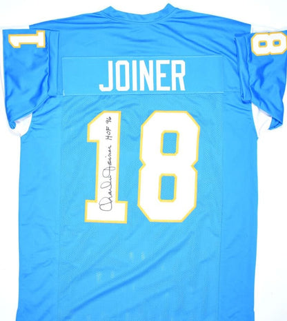Charlie Joiner Signed San Diego Chargers Custom Blue Jersey - HOF
